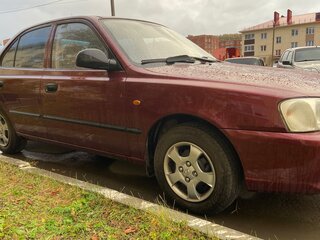 2008 Hyundai Accent ТагАЗ II, красный, 350000 рублей, вид 4