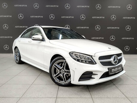2020 Mercedes-Benz C-Класс 180 IV (W205) Рестайлинг, белый, 3190000 рублей, вид 3