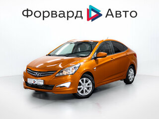 2015 Hyundai Solaris I Рестайлинг, оранжевый, 910000 рублей, вид 3
