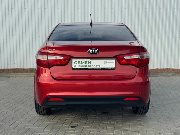 2013 Kia Rio 5-speed III, красный, 849000 рублей - вид 8