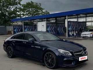 2015 Mercedes-Benz CLS 350 BlueTEC II (C218) Рестайлинг, синий, 3750000 рублей, вид 5