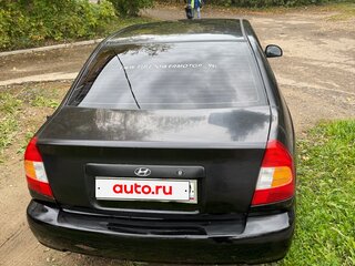 2009 Hyundai Accent ТагАЗ II, чёрный, 200000 рублей, вид 4