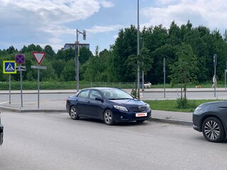 2007 Toyota Corolla AMT X (E140, E150), синий, 671000 рублей, вид 2