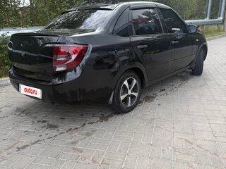 2013 Lada (ВАЗ) Granta I, чёрный, 410000 рублей, вид 4