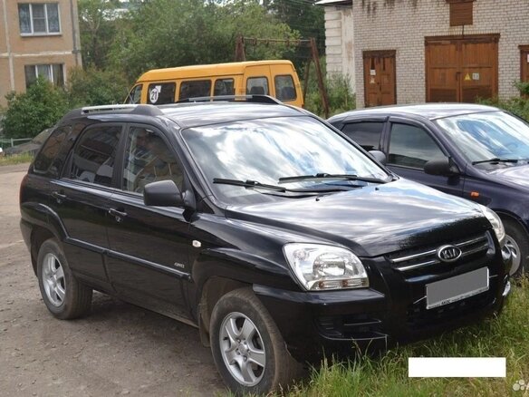 2006 Kia Sportage II, чёрный, 690000 рублей