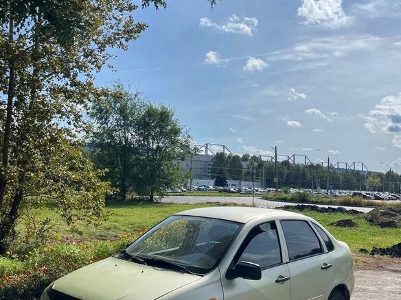 2006 Lada (ВАЗ) Kalina I, зелёный, 90000 рублей