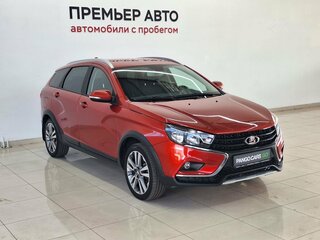2018 Lada (ВАЗ) Vesta SW Cross I, красный, 1130000 рублей, вид 3