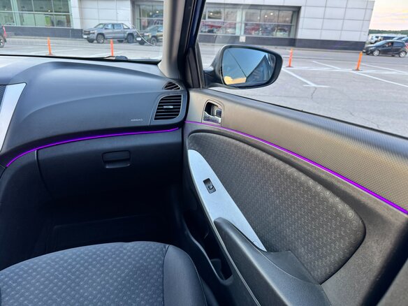 2011 Hyundai Solaris I, синий, 640000 рублей - вид 9