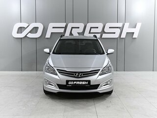 2015 Hyundai Solaris I Рестайлинг, серебристый, 1155000 рублей, вид 3