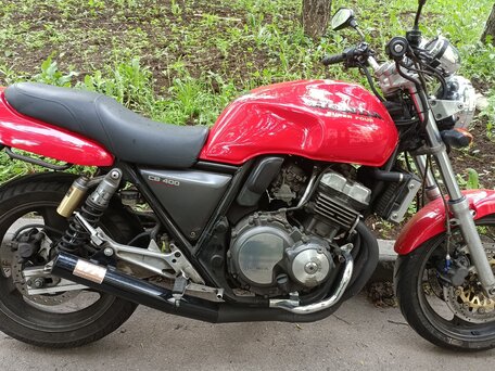 1996 Honda CB 400 Super Four, красный, 240000 рублей, вид 2