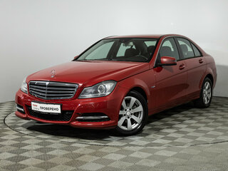 2011 Mercedes-Benz C-Класс 180 BlueEFFICIENCY III (W204) Рестайлинг, красный, 1179000 рублей, вид 1