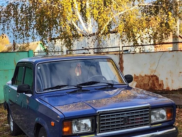 2007 Lada (ВАЗ) 2107, синий, 170000 рублей