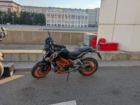 2016 KTM 390 Duke, чёрный, 390000 рублей, вид 1