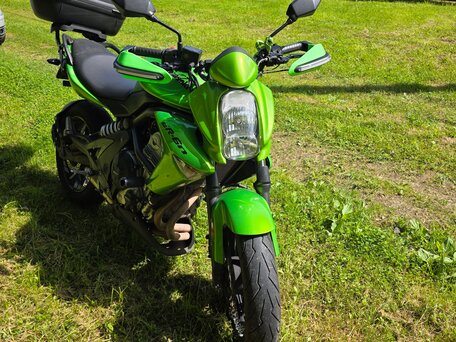 2008 Kawasaki ER-6N, зелёный, 380000 рублей, вид 2