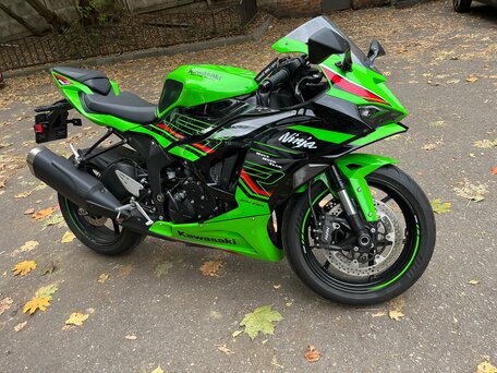2024 Kawasaki ZX-6R Ninja, зелёный, 1350000 рублей, вид 3