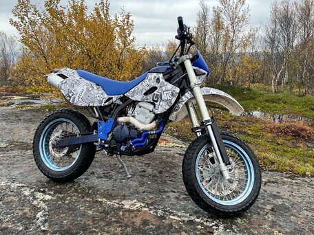 2002 Kawasaki D-tracker 250, белый, 220000 рублей, вид 1