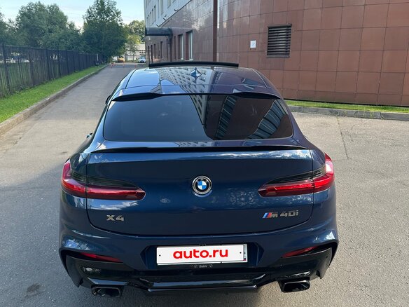 2018 BMW X4 M40i II (G02), синий, 4740000 рублей - вид 4