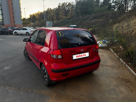 2004 Hyundai Getz I, красный, 370000 рублей, вид 3