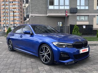2019 BMW 3 серии 320d VII (G2x), синий, 3700000 рублей, вид 2