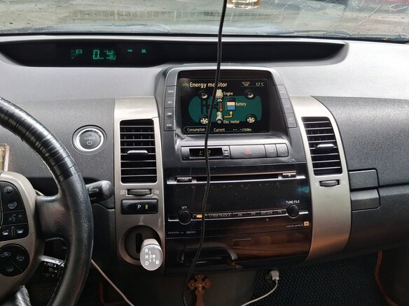 2008 Toyota Prius II Рестайлинг (XW20), чёрный, 575000 рублей - вид 9