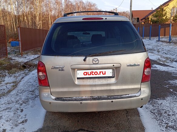 2002 Mazda MPV II (LW), золотистый, 325555 рублей - вид 4