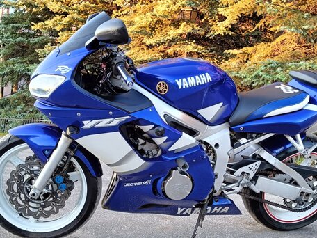 2000 Yamaha YZF-R6, синий, 300000 рублей, вид 3