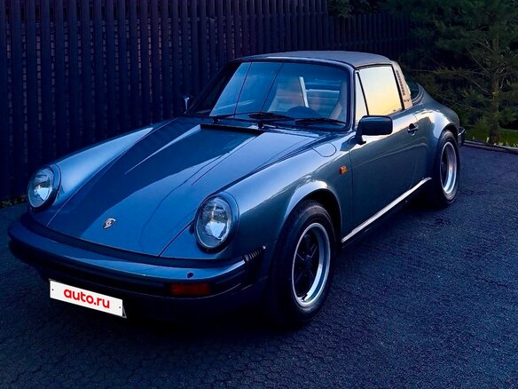 1983 Porsche 911 Targa II (911, 930), голубой - вид 8