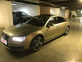 2012 Audi A8 Long III (D4), бежевый, 2500000 рублей, вид 1
