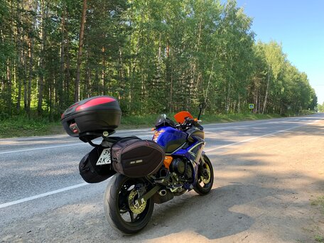 2008 Yamaha XJ6 (FZ6R), синий, 550000 рублей, вид 1