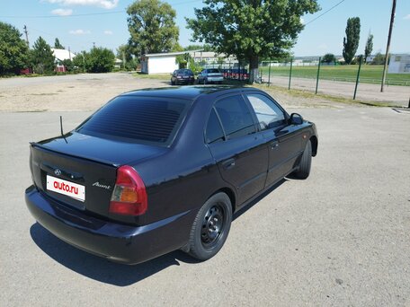 2008 Hyundai Accent ТагАЗ II, чёрный, 440000 рублей, вид 5