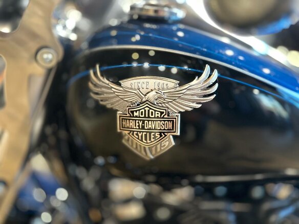 2018 Harley-Davidson Fat Boy, синий, 2400000 рублей - вид 12