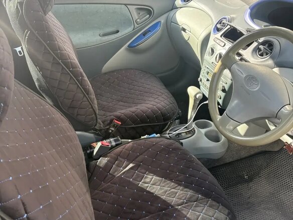 1999 Toyota Vitz I (P10), синий, 350000 рублей - вид 6