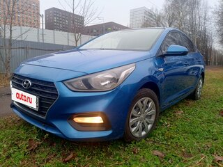 2018 Hyundai Solaris II, синий, 1180000 рублей, вид 1