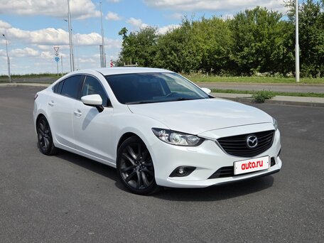2016 Mazda 6 III (GJ) Рестайлинг, белый, 1610000 рублей, вид 5