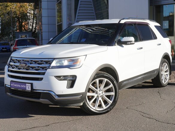 2018 Ford Explorer V Рестайлинг 2, белый, 2995000 рублей