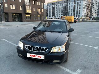 2008 Hyundai Accent ТагАЗ II, чёрный, 220000 рублей, вид 2