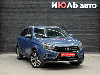 2018 Lada (ВАЗ) Vesta SW Cross I, синий, 1050000 рублей, вид 3