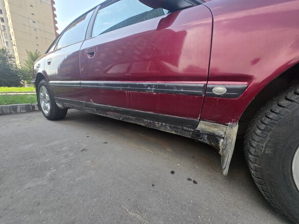 1995 Audi A6 I (C4), пурпурный, 230000 рублей - вид 9