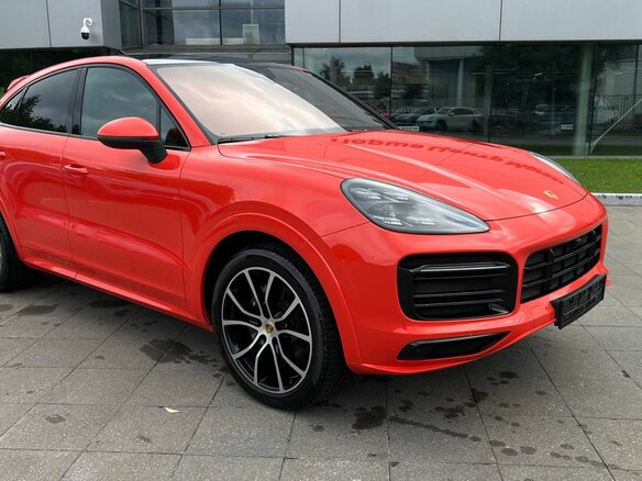 2021 Porsche Cayenne Coupé III, оранжевый, 8500000 рублей - вид 2