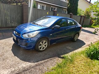 2011 Hyundai Solaris I, синий, 530000 рублей, вид 2