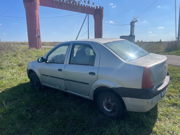 2006 Renault Logan I, серый, 85000 рублей - вид 3