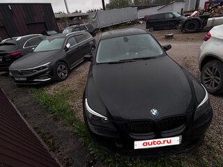 2008 BMW 5 серии 525i V (E60/E61) Рестайлинг, чёрный, 860000 рублей, вид 2