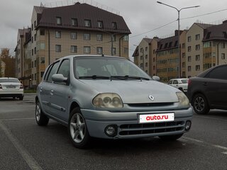 2001 Renault Clio II Рестайлинг, серебристый, 105000 рублей, вид 2
