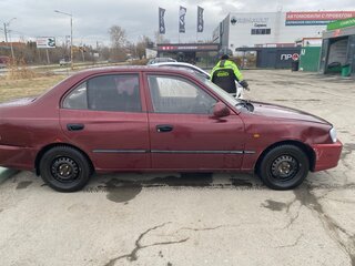 2007 Hyundai Accent ТагАЗ II, красный, 220000 рублей, вид 3