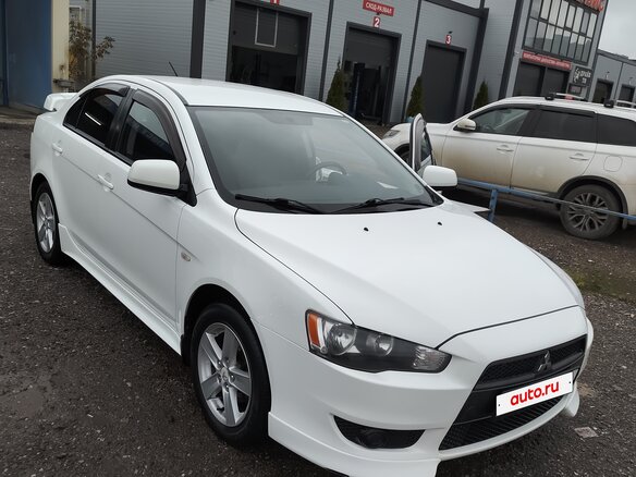 2008 Mitsubishi Lancer X, белый, 790000 рублей - вид 1