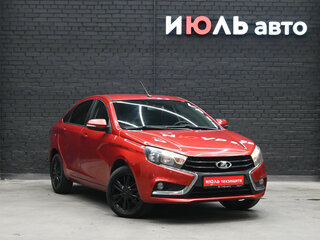 2016 Lada (ВАЗ) Vesta I, красный, 640000 рублей, вид 3