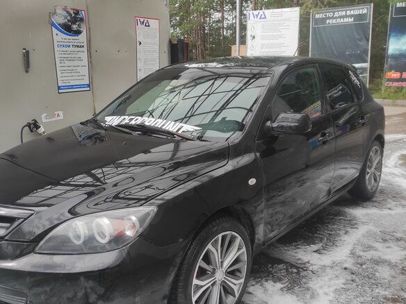 2007 Mazda 3 I (BK) Рестайлинг, чёрный, 530000 рублей - вид 3