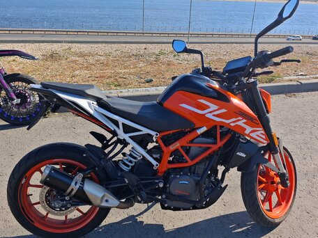2020 KTM 390 Duke, оранжевый, 460000 рублей, вид 1