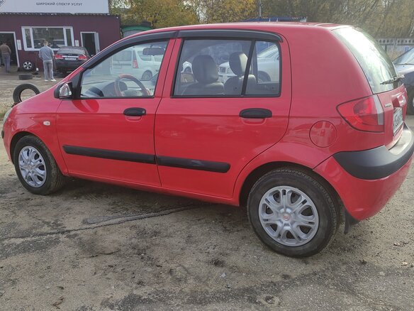 2008 Hyundai Getz I Рестайлинг, красный, 435000 рублей - вид 2