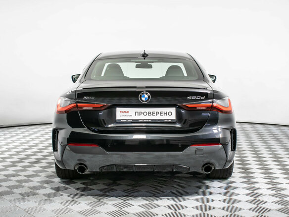 2021 BMW 4 серии 420d xDrive G22, G23, G26, чёрный, 6077000 рублей - вид 5